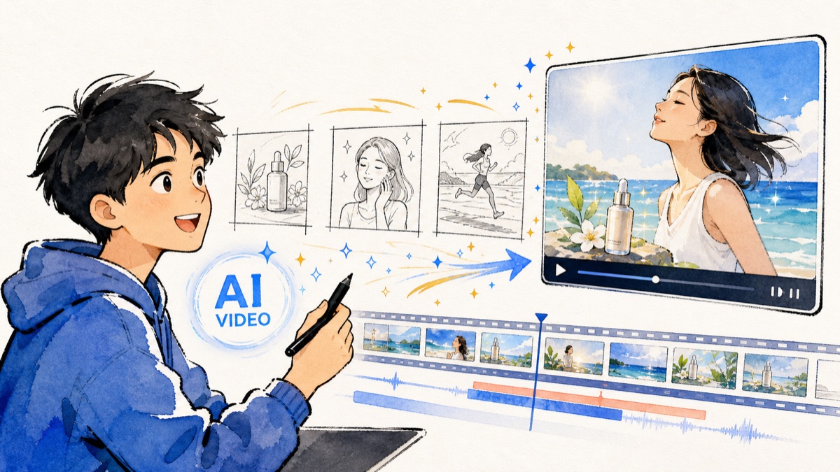 AI 视频生成实战:把营销需求变成专业视频课程主题画面